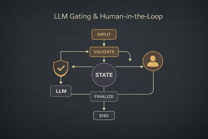 Where LLMs Belong in Agentic Systems: Gating, Approval, and Human-in-the-Loop Design