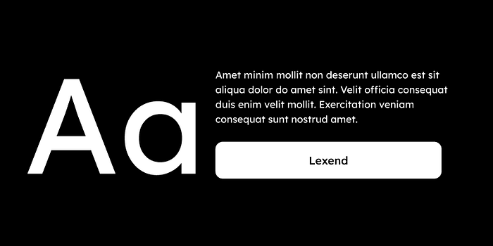 Lexend font