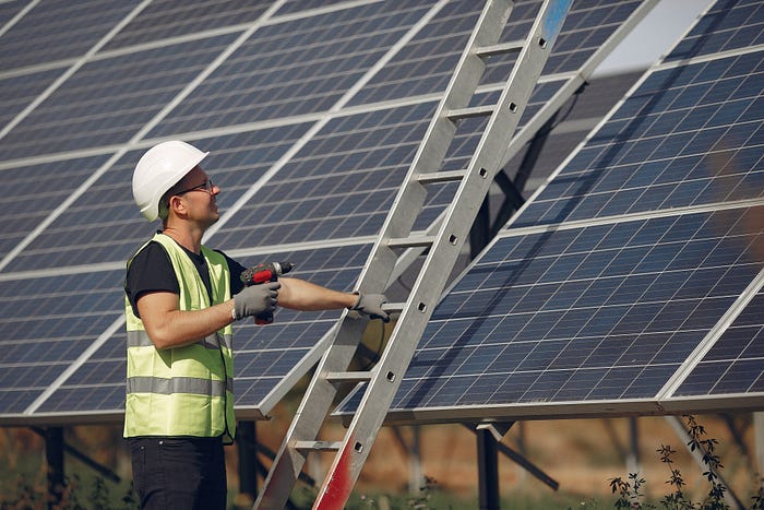 Solar Power Wall Installation