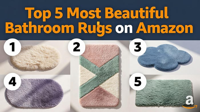 Top 5 Most Beautiful Bathroom Rugs on Amazon