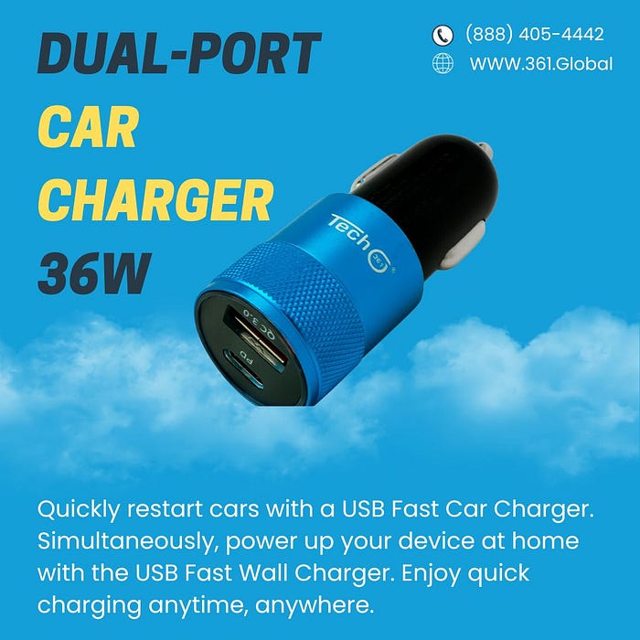 USB Fast Car Charger | USB Fast Wall Charger