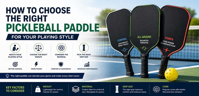 Pickleball Paddles for Your Playing Style