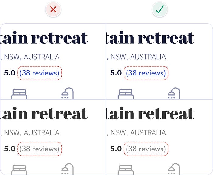 Comparison of link text with and without an underline when colour is removed