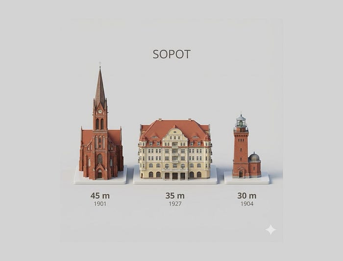 Buildings in SOPOT generated by Nano Banana