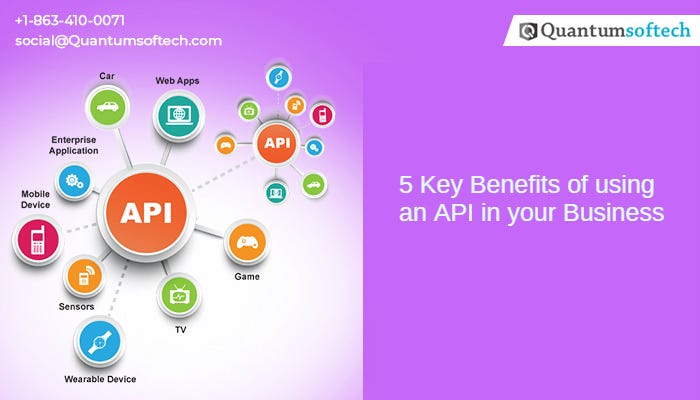 5 Key Benefits of using an API in your Business | by Quantumsoftech ...