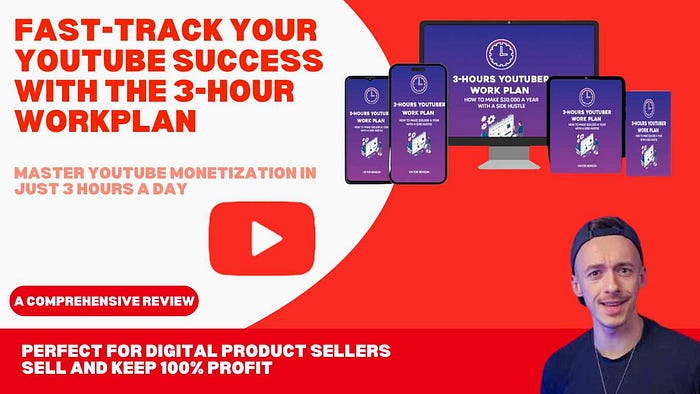 Fast-Track Your YouTube Success with the 3-Hour Workplan: Perfect for Aspiring Digital Creators and Sellers Master YouTube Monetization in Just 3 Hours a Day — Ideal for Digital Product Sellers to Buy, Use, and Resell for 100% Profit!