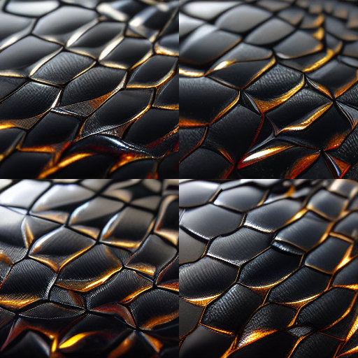 Sunset and black dragon scales.