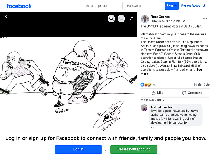 A screenshot of the Facebook post published on 14 October 2025