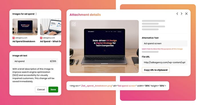 Alt atrribute guidelines and affect on SEO