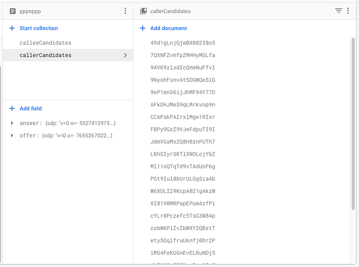 Firebase Firestore console