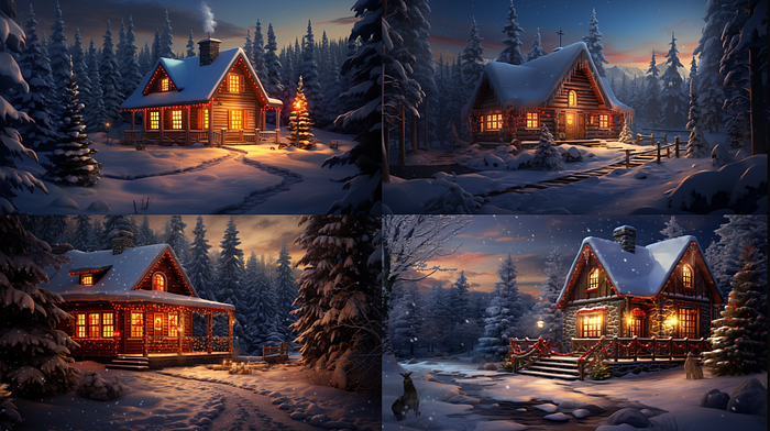 Midjourney Through Christmas: A Festive Exploration in AI Art – 88 Pics