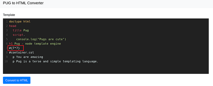 Image 6 — [Templates] — Exploiting PugJS SSTI to Remote Shell Access