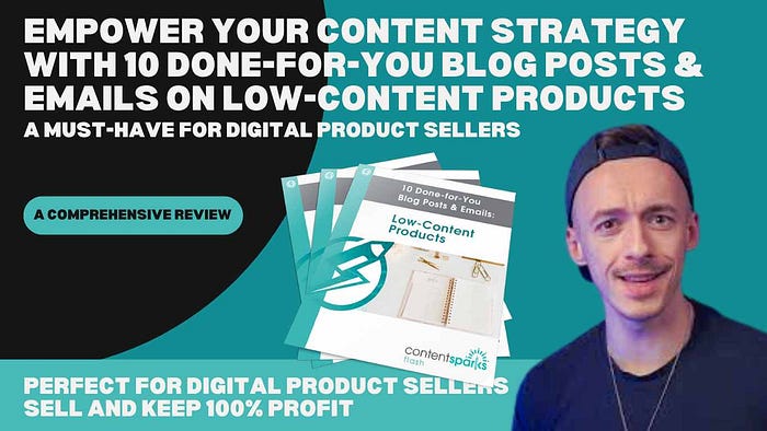 Empower Your Content Strategy with 10 Done-for-You Blog Posts & Emails on Low-Content Products: A Must-Have for Digital Product Sellers Perfect for digital product sellers, this customizable content pack helps you effortlessly create, use, and resell to keep 100% profit