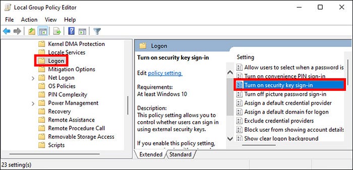 Three ways of enabling security key sign-in on Windows 10 & Windows 11 ...