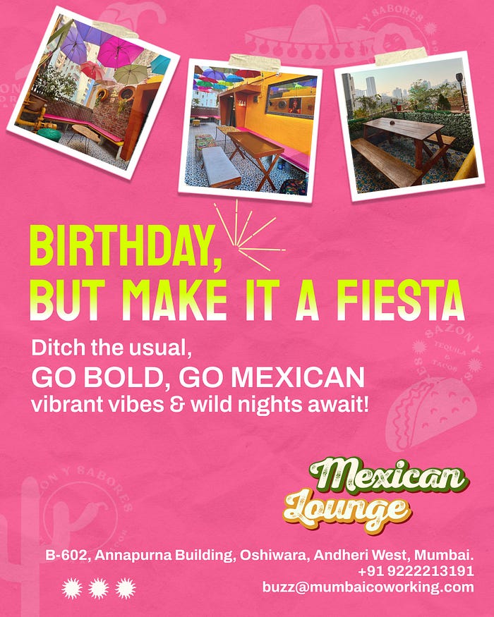 Birthday party venue in Mumbai | Mexican Lounge