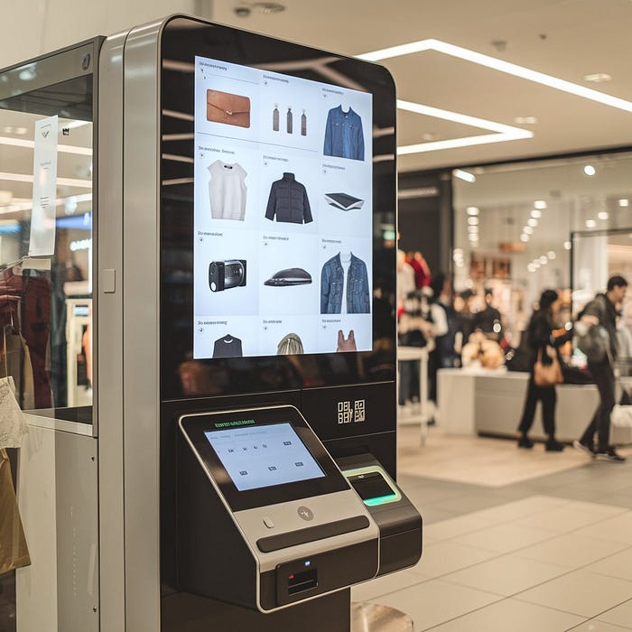 Self service retail kiosk