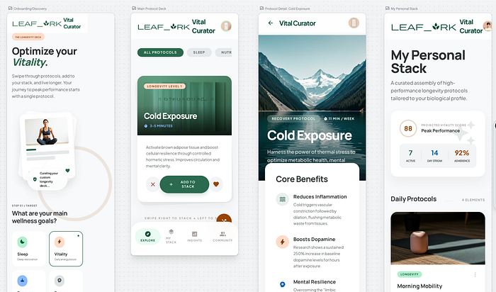 Google Stitch Designs without annotations