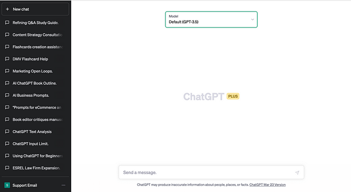 6 Must-Have AI Tools for Growing a Side Hustle and Generating Income Screenshot of ChatGPT