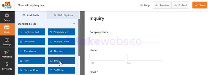 Edit form by wpform