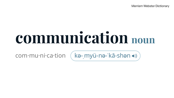 communication