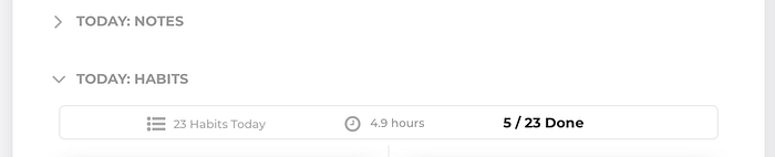 Habit completion tracking