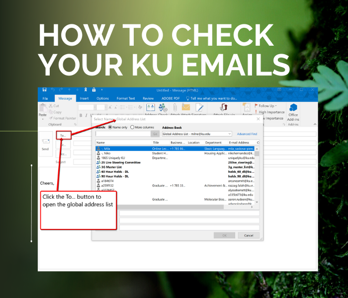 How to Check Your KU Emails. If you are looking for information… by