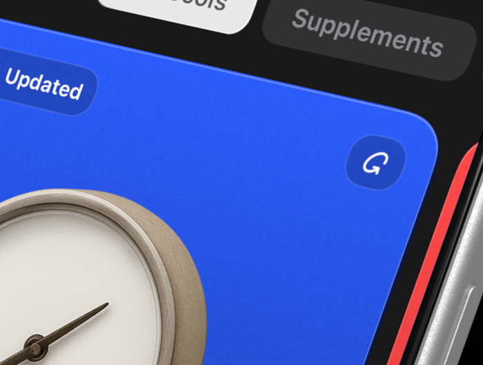 Longevity Deck delightful UI example