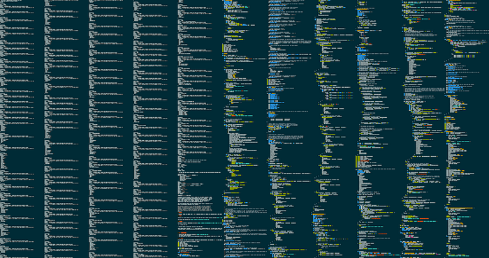 Basic image render of a code using codevis