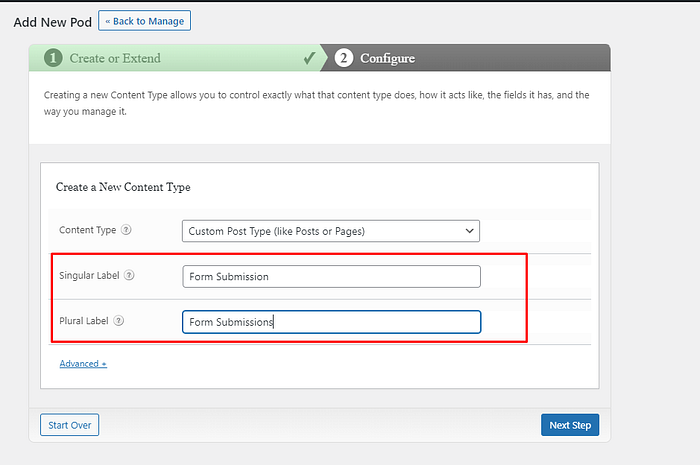 add a new Pod, follow the steps