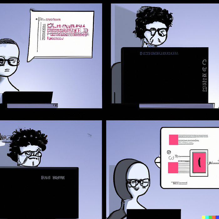 A person programming