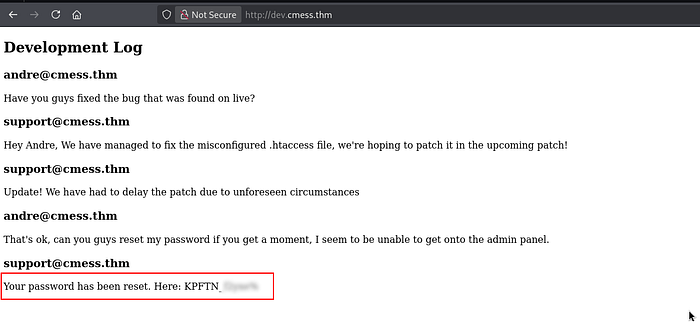 Image 8 — CMesS Tryhackme Walkthrough — Gila CMS Authenticated RCE