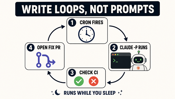 Claude Code’s Creator Stopped Prompting Claude — He Writes Loops and Merges 150 PRs a Day From His Phone