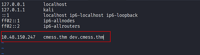 Image 7 — CMesS Tryhackme Walkthrough — Gila CMS Authenticated RCE