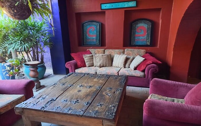 inside Hotel California in Todos Santos Mexico