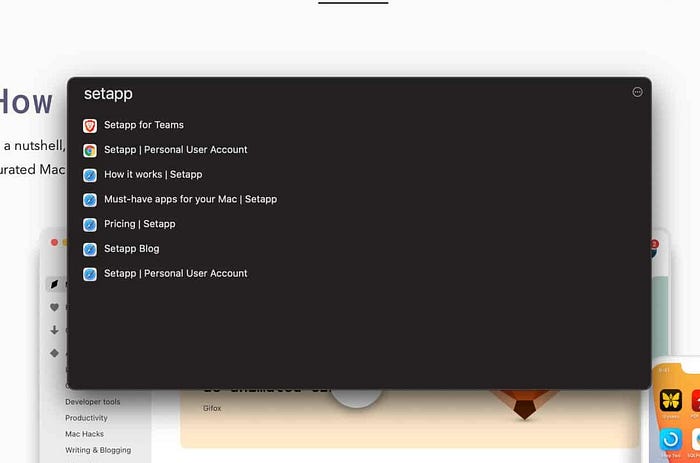 Tabs on Tab Finder