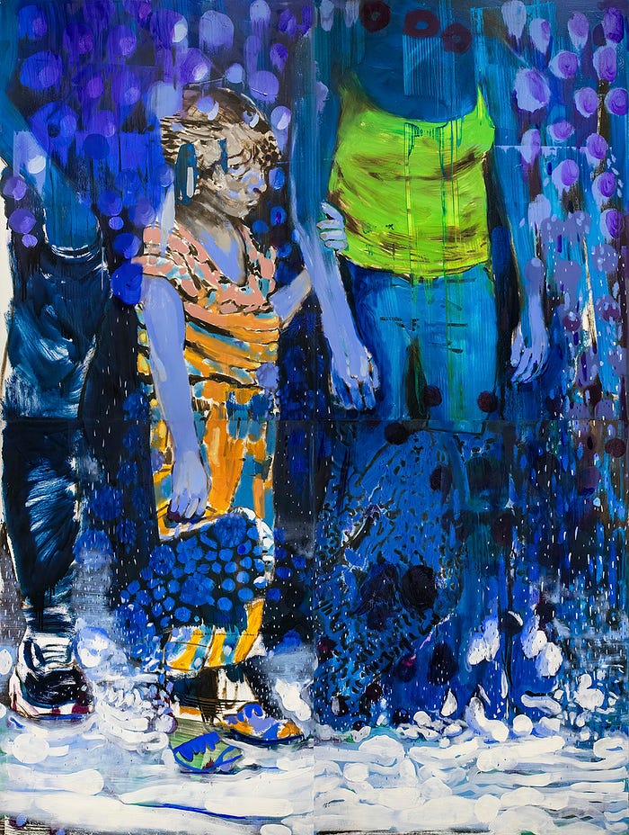 Four Seasons, Winter, oil on canvas, 96x72 in (244x182 cm), 2022???23, Bartosz Beda, solo exhibition