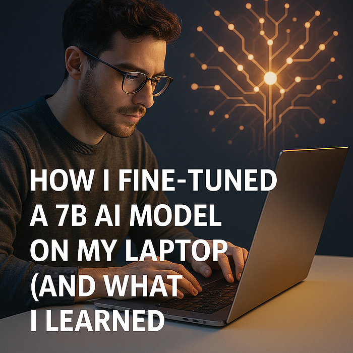 How I Fine-Tuned a 7B AI Model on My Laptop (and What I Learned)