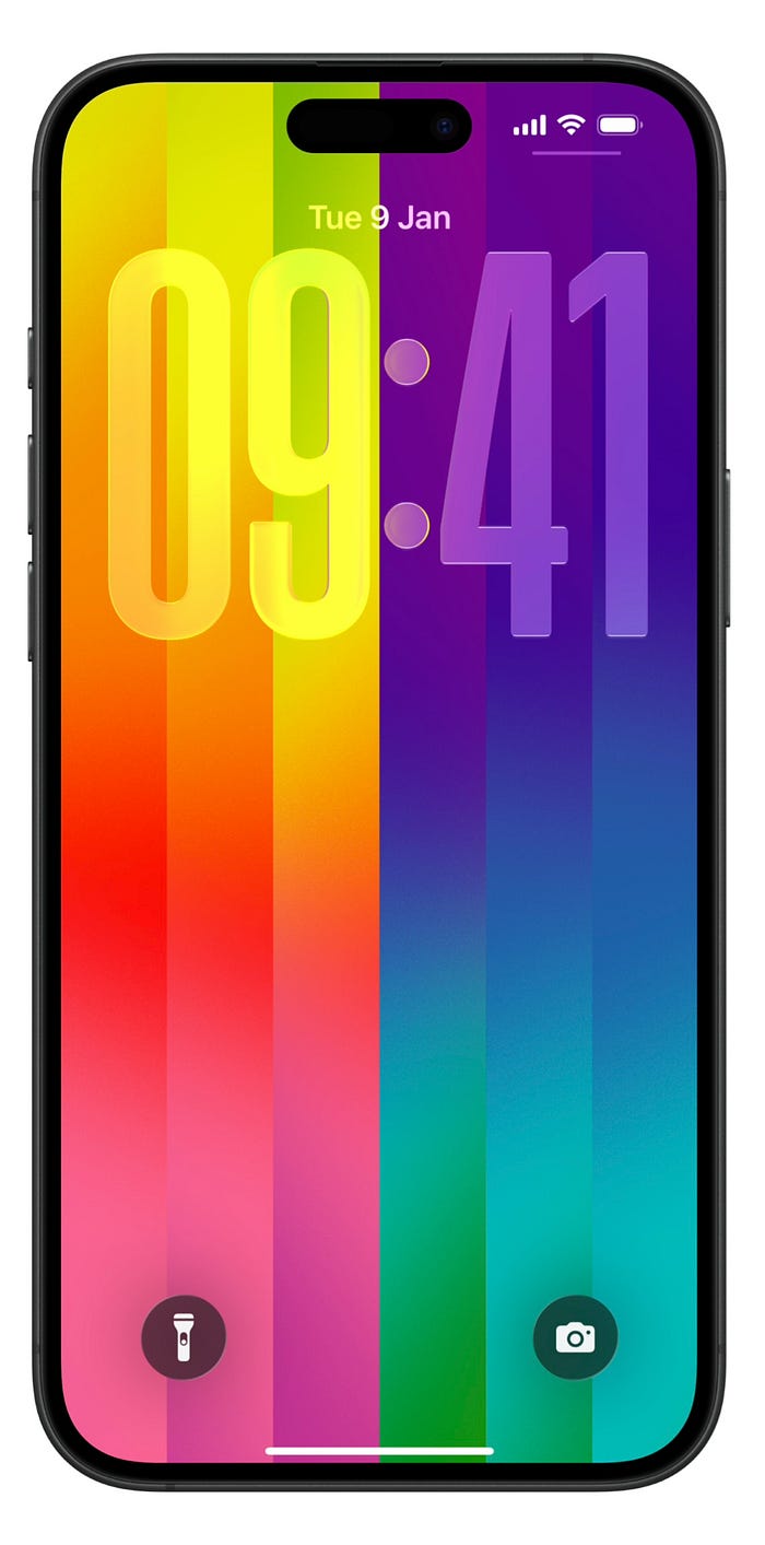 Pride wallpaper on iOS 26.5
