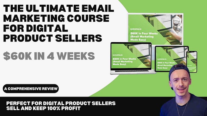 $60k in 4 Weeks: The Ultimate Email Marketing Course for Digital Product Sellers — Buy, Learn, and Resell with 100% Profit Perfect for digital product sellers — Learn how to make $60k in 4 weeks with email marketing, buy and resell to keep 100% profit.