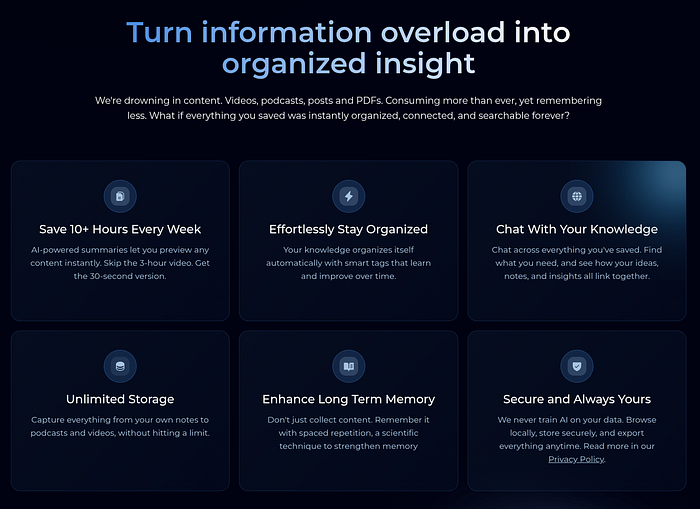 From Saving Content to Building Knowledge