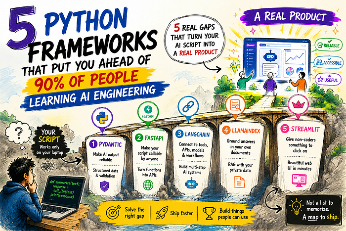 5 Python Frameworks That Put You Ahead of 90% of AI Beginners