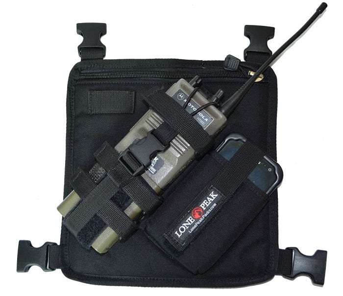 Radio and Cell Phone Chest Harness- Radio Chest Packs- Lone Peak Packs -  Lone Peak Packs - Medium