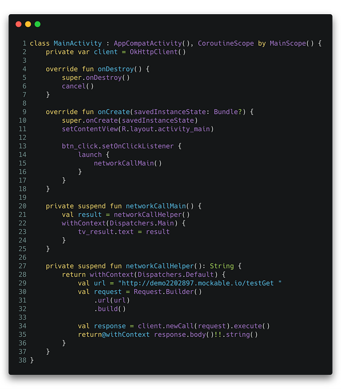 Handling Background Tasks with Kotlin Coroutines in Android Comet