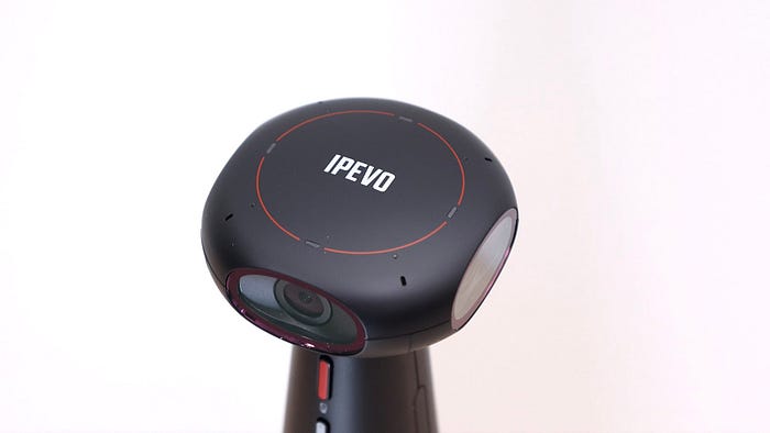 360 度環繞相機，一台抵三台，整合會議室桌上的視訊設備 I