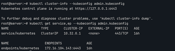 API Server 확인
