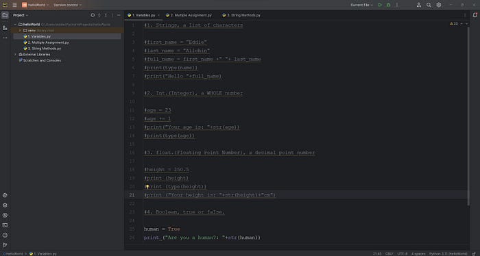 Python #2: First day & the very basics! | by Edward Allchin - Freedium