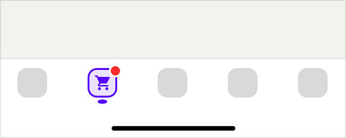 The red badge is a universal sign that communicates “look at me; there is something new for you”