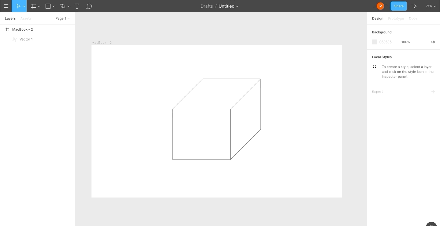 A GIF showcasing how Vector Networks work in Figma.