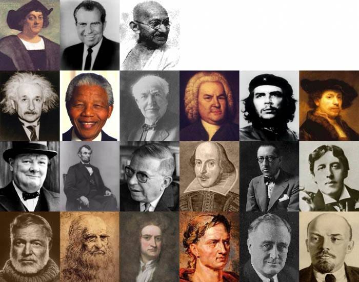 Some of the world's most famous people